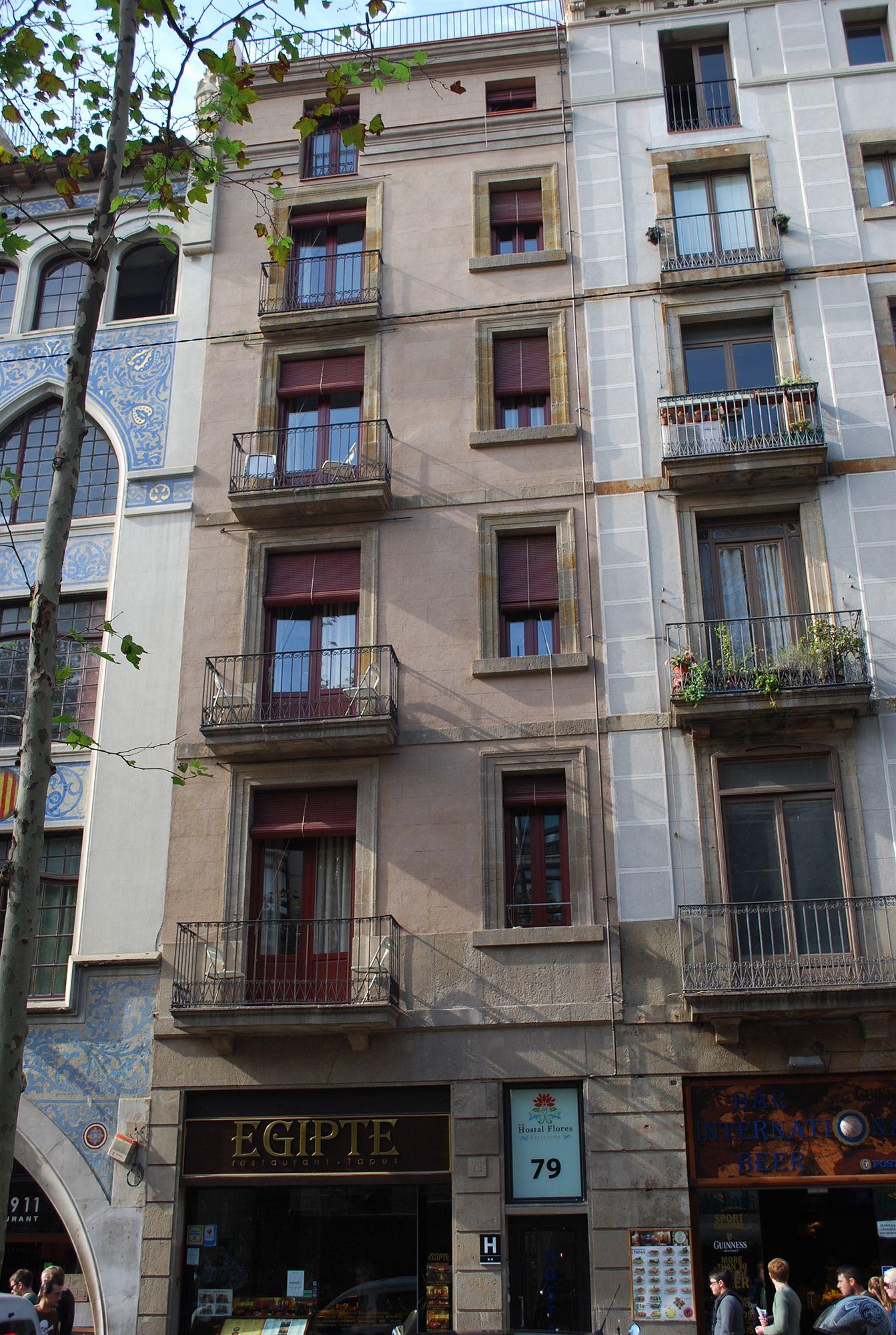 Hostal Las Flores Ramblas Barcelona Ngoại thất bức ảnh